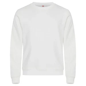 Clique Schilder Sweater Ronde Hals Miami Wit