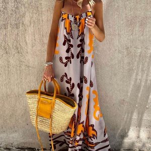 Mouwloze Maxi Jurk Zomer Dames