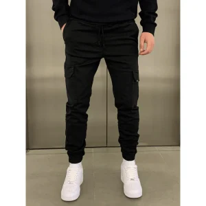 Joggingbroek voor heren – Cargo-stijl – Ademende stof – Verstelbare pasvorm