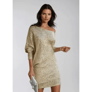 Damesfeestjurk – Glanzende pailletten – Elegant silhouet – Ademende stof