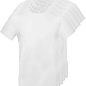 T-shirt pakket katoen 5 pack wit