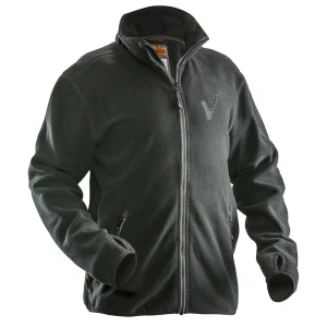 Jobman Beveiliging Fleece vest Zwart Met Borst- en Ruglogo