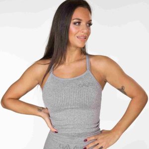 GAVELO Naadloze tanktop – Dames – Grijs