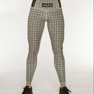 GAVELO Naadloze compressie sportlegging glnchck ||| – Dames – Ruit