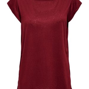 ONLY PLAY Loose fit sportshirt – Dames – Rood