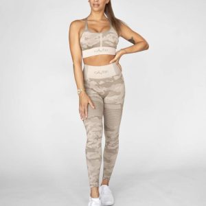 GAVELO Camo desert storm naadloze Sportlegging – Dames – Beige