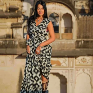 Natal lange jurk Zwart