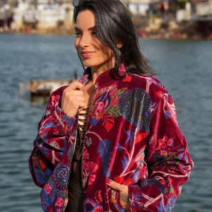 Velvet Rebel Jas Marroon Rood