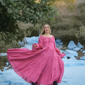 Vaiana Lange Jurk Roze