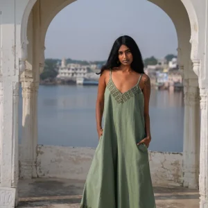 Sunlit Trails Jumpsuit Jadegroen