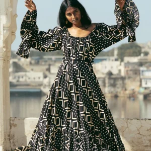 Lilith bohemian lange jurk