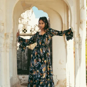 Lilith bohemian lange jurk