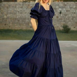 Vaiana Zomerjurk Donkerblauw