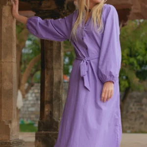 Elora overhemd jurk Lila