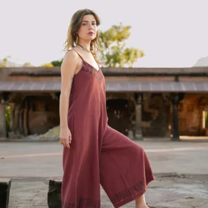 Sunlit Trails Jumpsuit Terracotta