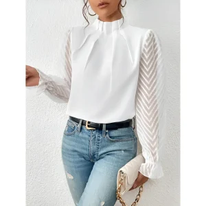 Dames Blouse - Elegant - Slank Silhouet - Verfijnde Details