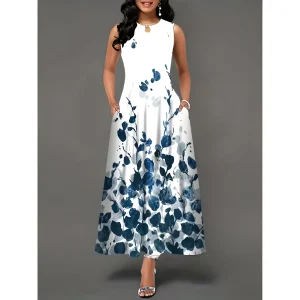 Dames Jurk - Boho Stijl - Bloemenprint - Maxi Lengte