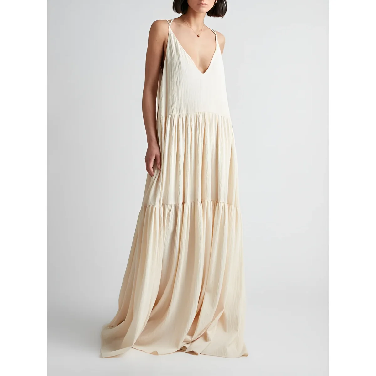 Dames Jurk - Maxi Lengte - Flatterende Snit - Casual Elegantie