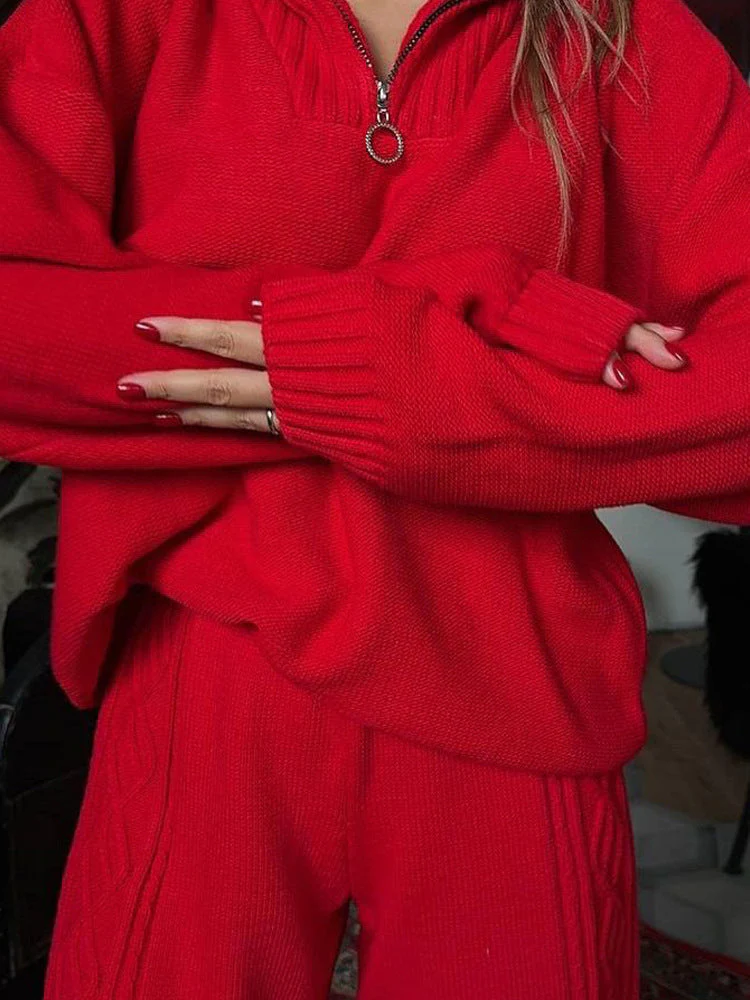 Loungewear voor dames – Comfortabele gebreide stof – Stijlvolle patronen – Comfortabele pasvorm - Afbeelding 4