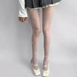 Damesmodieuze panty's - Elegant strikontwerp - Zachte stof - Veelzijdige stijl