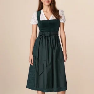 Dirndl voor dames in donkergroen – Oktoberfest | Klassieke klederdracht met een elegante touch