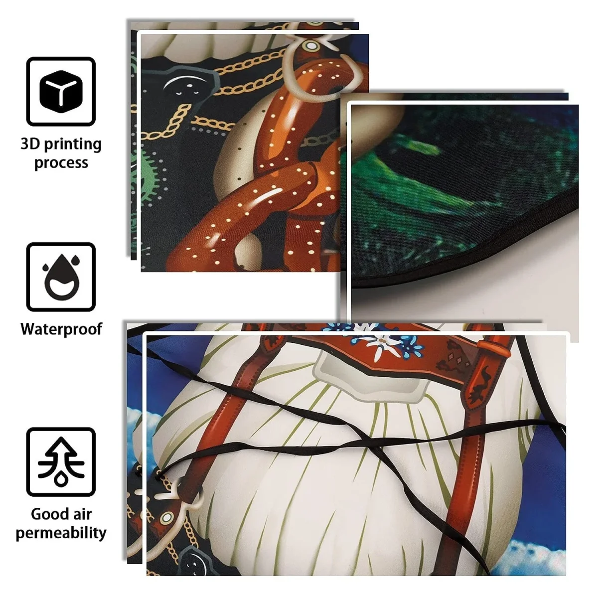 Grappige Oktoberfest-schorten – traditionele klederdrachtlook | Perfect voor stellen met gevoel voor humor - Afbeelding 5