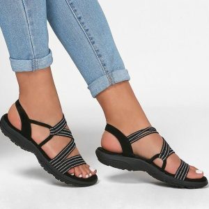 Damessandalen – Steun voor de voetboog – Lichtgewicht ontwerp – Antislipzool