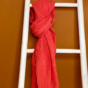 Katoenen Sjaal Rood