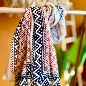 Pushpa Sjaal Blockprint