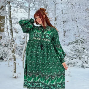 Maeve Midi jurk (limited edition) Groen