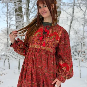 Maeve Midi jurk (limited edition) Rood