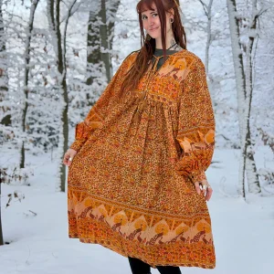 Maeve Midi jurk (limited edition) Oker