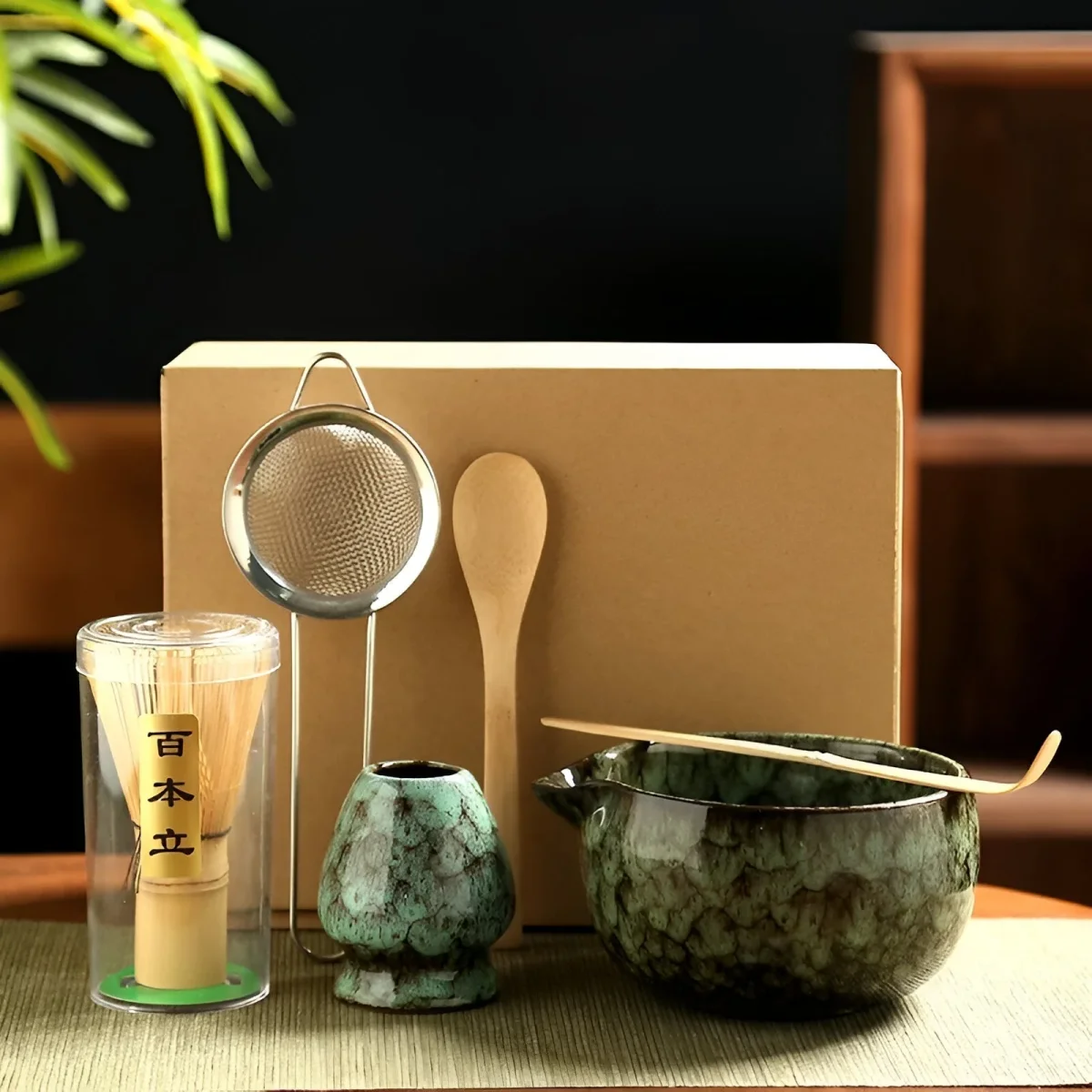 Matcha Set – Traditionele theeservice als cadeau, 6-delig voor de thee ceremonie van hoogwaardige materialen - Afbeelding 3
