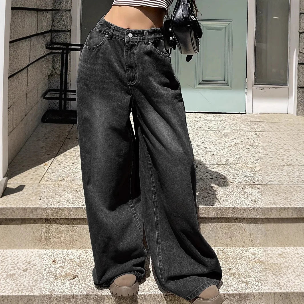 Damesjeans – Losse pasvorm – Wijde pijpen – Klassiek ontwerp - Afbeelding 3