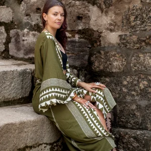 Kimono Jurk Zahara Groen