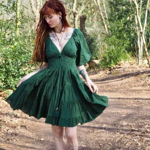 Tara Jurk Kort Groen