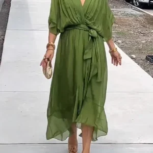 Lange Dames Jurk | Dames Jurken Zomer Voor Feest en Dagelijks Gebruik | Fiona