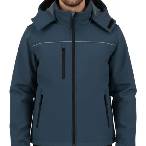 Softshell jas basic met capuchon