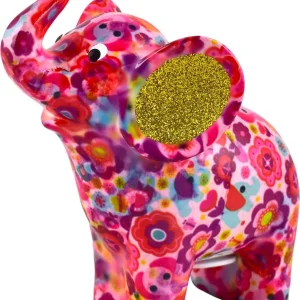 Darcy de Olifant – Spaarpot Roze Bloemenprint