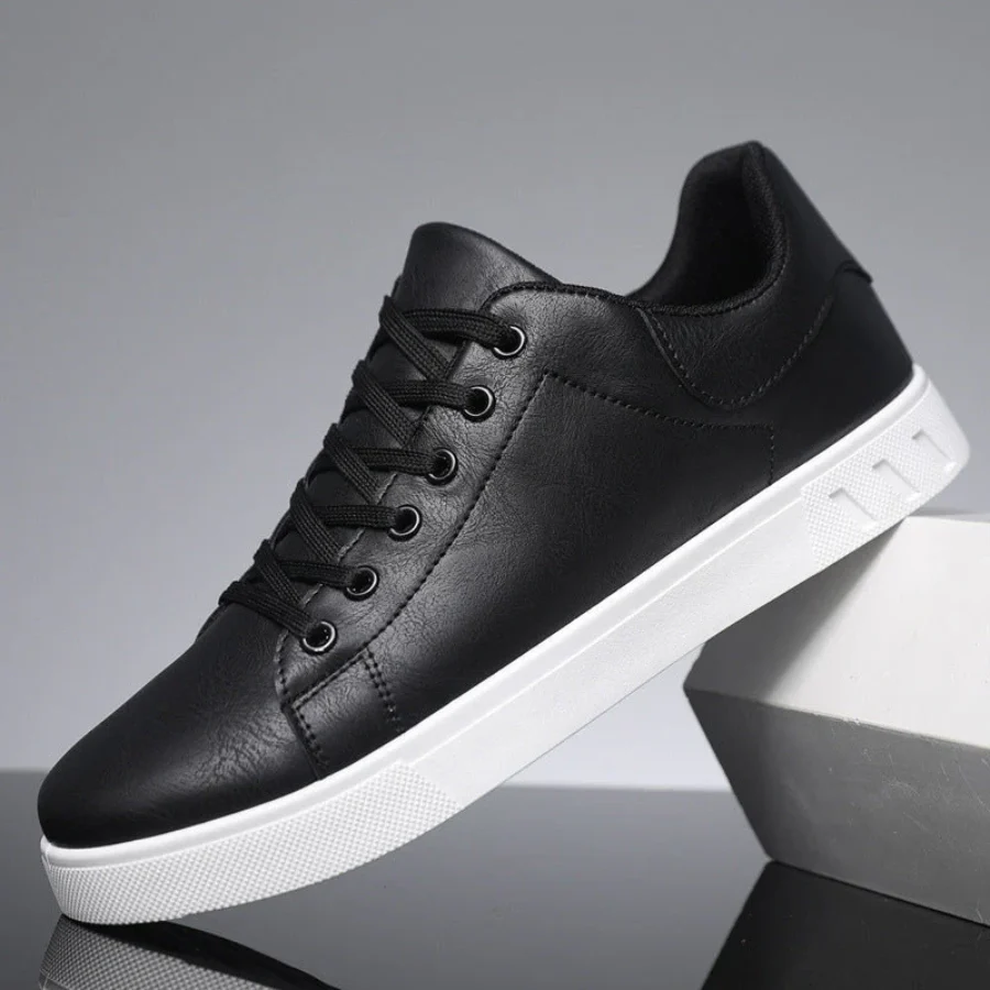 Heren leren sneakers – Premium leer – Lichtgewicht pasvorm – Veelzijdige stijl - Afbeelding 2