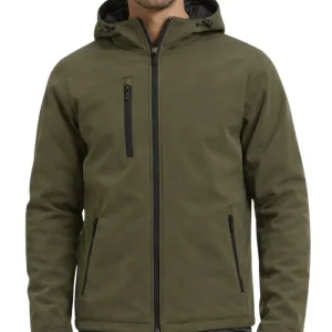 Softshell jas Clique gevoerd met capuchon