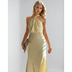 Maxi-jurk voor dames – zachte textuur – elegante details – comfortabele pasvorm