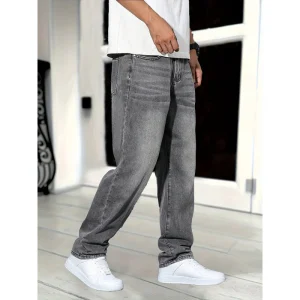 Heren spijkerbroek – Rechte pijpen – Zacht gevoel – Normale lengte