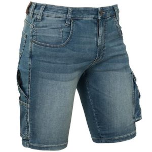 Korte werkbroek denim stretch Ralph Brams Paris