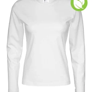 Cottover t-shirt met lange mouwen dames wit