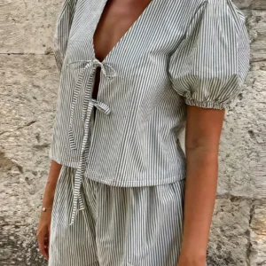 Dames Tweedelige Set - Pofmouwen