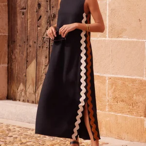 Elegante Maxi Jurk met Zijsplitten