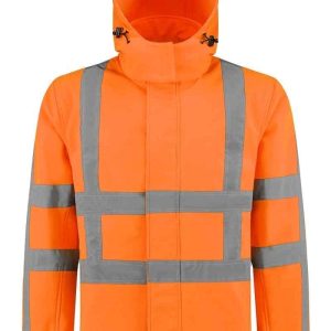 RWS Softshell jas high-visibility oranje