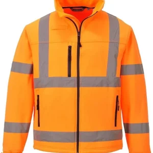 High-Visibility softshell jas oranje S424
