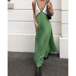 Damesjurk - Lichtgewicht - V-hals - Maxi